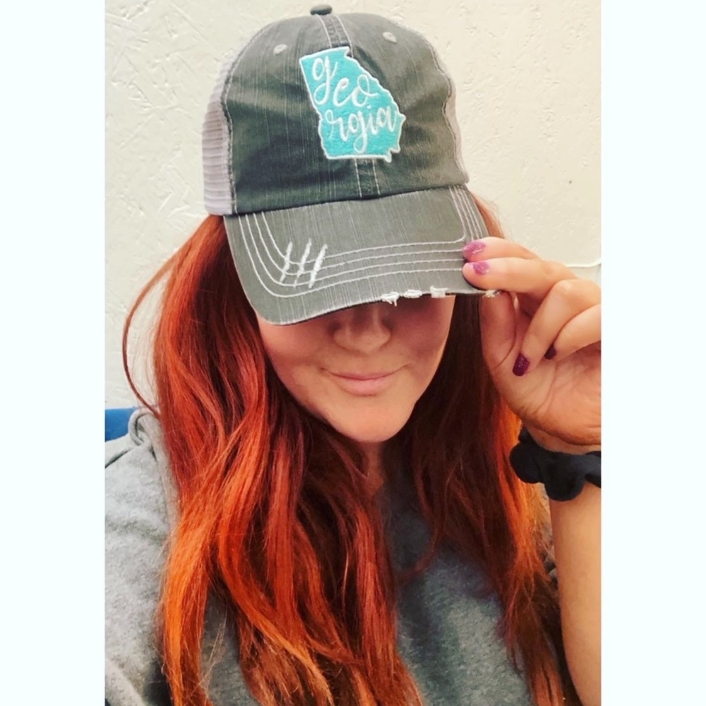 Teal and Grey GA Hat
